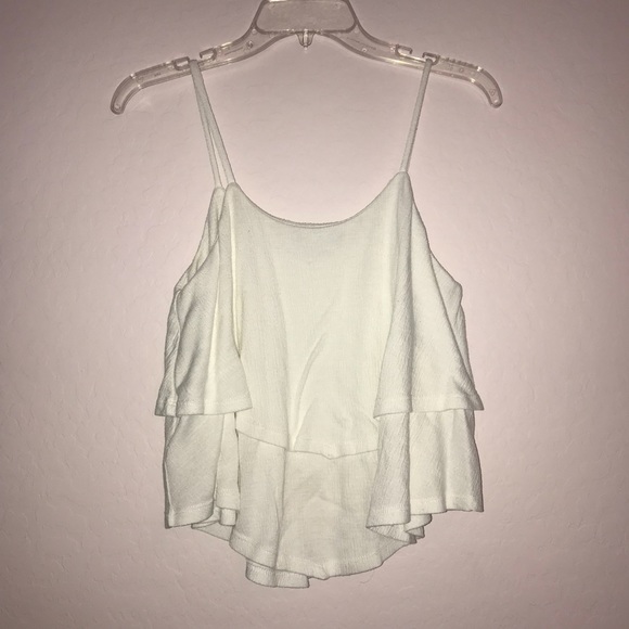 white flowy tank top - Picture 2 of 3